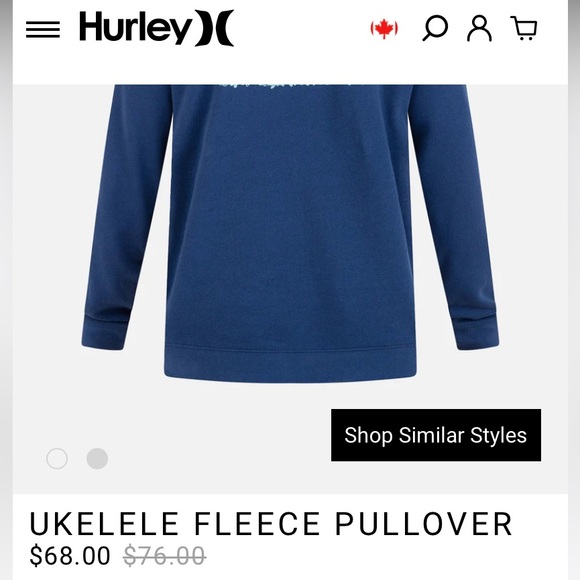 HURLEY Medium Sized Black Fleece Pullover Hoodie $68 - Picture 12 of 12